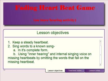 Preview of Fading Heartbeat Game (Inner Hearing & Ear Training Game)-SMARTBRD/NOTEBOOK ED.
