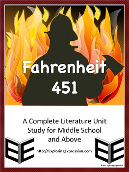 Preview of Fahrenheit 451 - A Complete Literature Unit Study for Middle School and Above