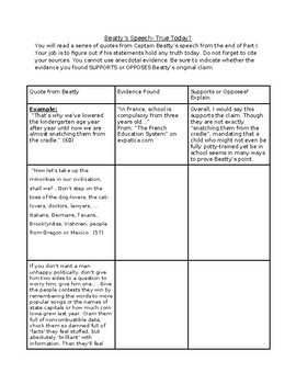 beatty's speech rhetorical analysis