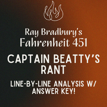 Preview of Fahrenheit 451 - Captain Beatty's Speech (Rant)