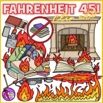 Preview of Fahrenheit 451 Realistic Clipart