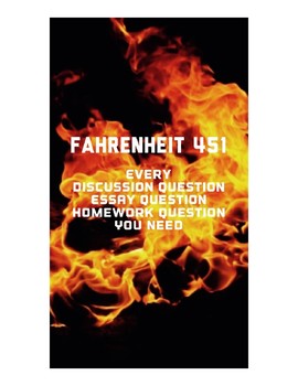 Preview of Fahrenheit 451: Close Reading and Guided Questions