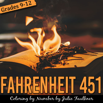 Download Fahrenheit 451 Coloring by Number Pages by Julie Faulkner | TpT