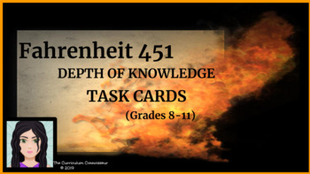 Preview of Fahrenheit 451: Depth of Knowledge (DOK) Task Cards