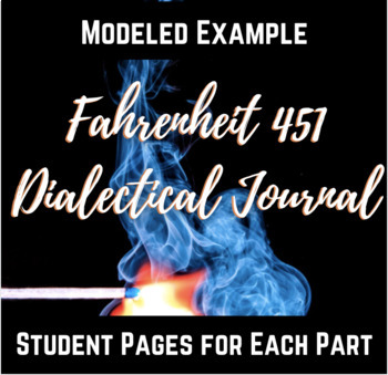 Preview of Fahrenheit 451 Dialectical Journal Assignment Page