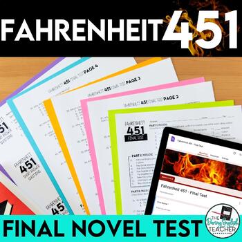 Preview of Fahrenheit 451 Test and Crossword Puzzle Study Guide