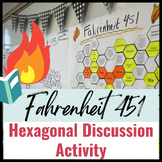 Fahrenheit 451 Hexagonal Discussion Activity-- A Creative 