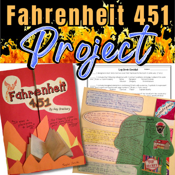Preview of Fahrenheit 451 Lap Book Project: Vocab, Character Analysis, Figurative Language