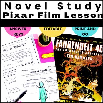 Preview of Fahrenheit 451 Novel Study/Pixar Short Films BUNDLE