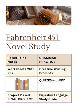 Preview of Fahrenheit 451 Novel Unit