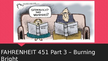 Preview of Fahrenheit 451 Part 3 (Burning Bright) Themes and literary devices