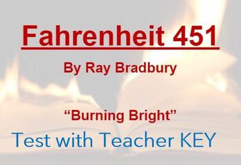 Preview of Fahrenheit 451 Part Three Test with KEY