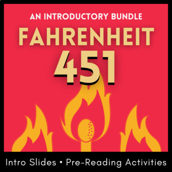 Preview of Fahrenheit 451 Pre-Reading Activities: Intro Slideshow, Title Analysis, Bradbury