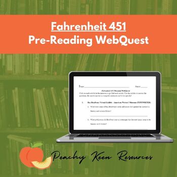 Preview of Fahrenheit 451 Pre-Reading Webquest