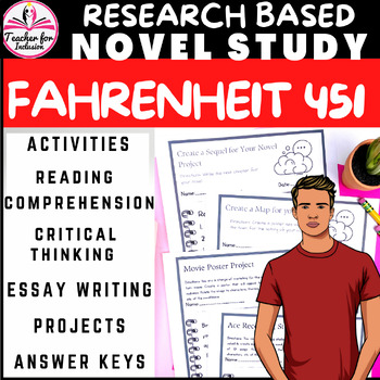 Preview of Fahrenheit 451 Ray Bradbury Graphic Novel Study Curriculum-Answer Keys 67pgs