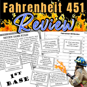 Preview of Fahrenheit 451 Review Game: 70 Questions Single, Group, or Whole Class Option
