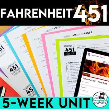 Preview of Fahrenheit 451 Teaching Unit and Novel Study
