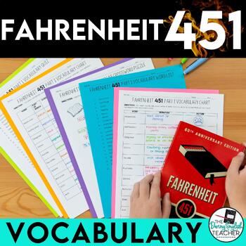 Preview of Fahrenheit 451 Vocabulary Pack: words, activities, and quizzes