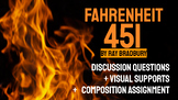Fahrenheit 451 Whole Book Resource: Questions, Visuals, Co