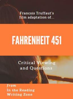 Preview of Fahrenheit 451 film (1966): Critical Viewing and Questions- DISTANCE LEARNING