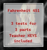 Fahrenheit 451 tests for all three parts of the novel - BU