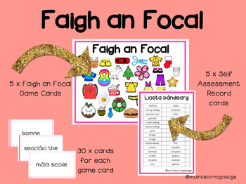 Preview of Faigh an Focal. Vocabulary and Revision Game