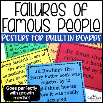 Preview of Failures & Adversities of Famous People - Bulletin Board Posters