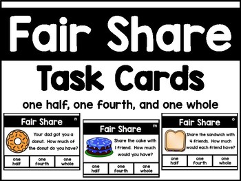 Preview of Fair Share Task Cards - Set 3