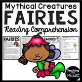 Fairies Informational Reading Comprehension Worksheet Myth