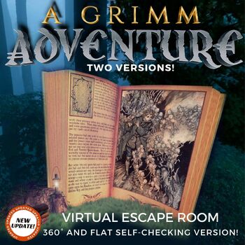 Preview of Fairly Tales: Grimm, ELA Reading Digital Escape Room: Middle School Escape