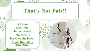 Preview of Fairness Character Trait Equal VS Equity Friendship READY 2 USE SEL LESSON 3 Vid