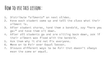 Preview of Fairness Lesson--With visuals!