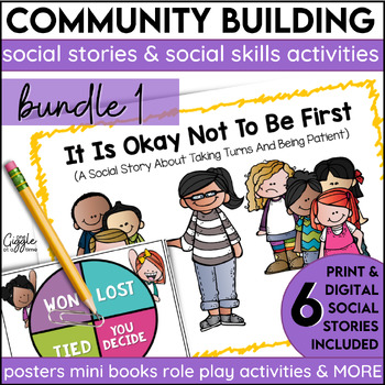 Preview of Social Stories Community Building Social Skills Activities Self Control SEL