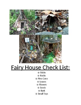 Preview of Fairy House Builder Checklist