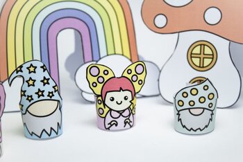 Preview of Fairy Land Paper Toy Set