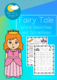 Fairy Tale Vocabulary Activities - Word Searches and Scrambles