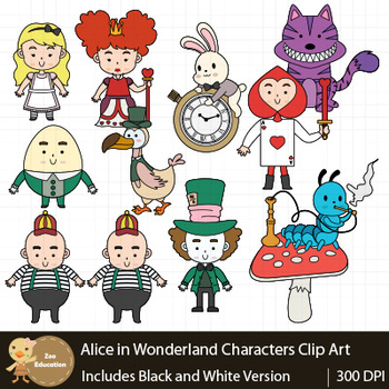 alice in wonderland characters original