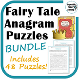 Fairy Tale Anagram Reading Puzzles BUNDLE