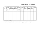 Fairy Tale Analysis Graphic Organizer