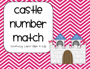 Preview of Fairy Tale Castle Number Match-Graphic Organizer