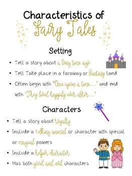 Characteristics Of Fairy Tales Chart
