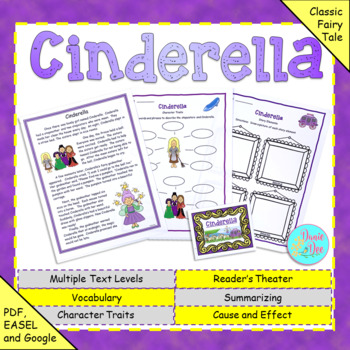 Preview of Fairy Tale: Cinderella (Google Slides, TpT Digital, PDF)