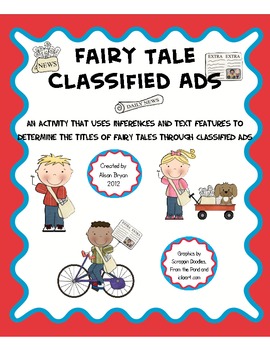 Preview of Fairy Tale Classified Ads Activity