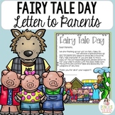 Fairy Tale Day - Free EDITABLE Parent Letter