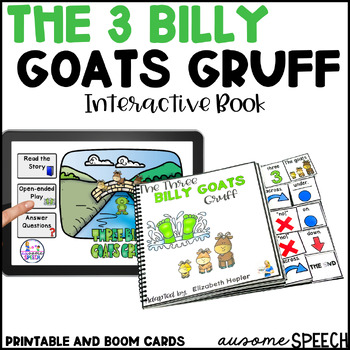Preview of Three Billy Goats Gruff: Interactive Book & Activities (Print and Digital) Fable