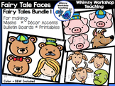 Fairy Tale Faces Bundle 1 Clip Art - Whimsy Workshop Teaching
