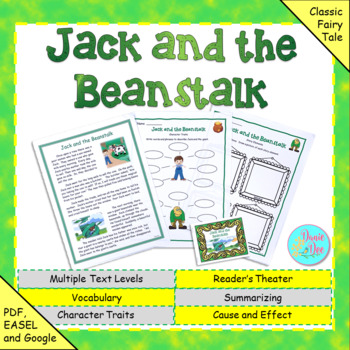 Preview of Fairy Tale: "Jack and the Beanstalk" (Google Slides, TpT Digital, PDF)