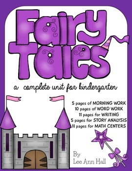 Preview of Fairy Tale Kindergarten Unit