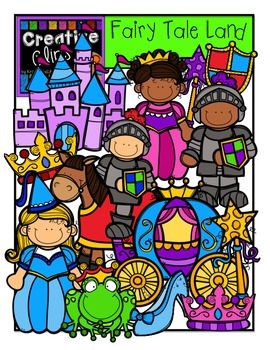 Preview of Fairy Tale Kids Clipart {Medieval Fantasy Clipart}