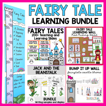 Preview of Fairy Tale Lesson Slides and Displays - Fairy Tale BUNDLE